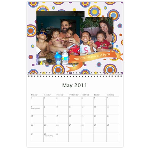 Sarah Calendar By Karen Aiello May 2011