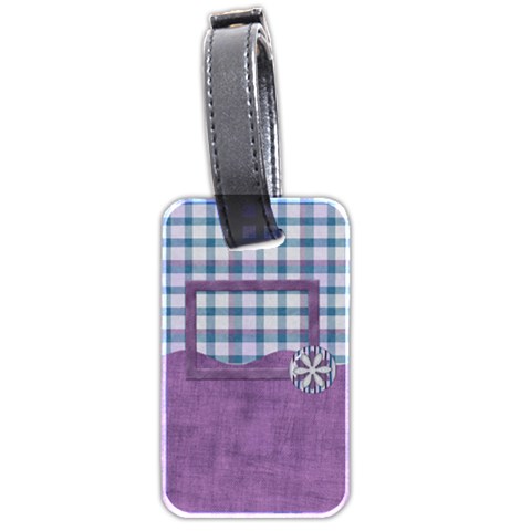 Lavender Rain Luggage Tag 101 By Lisa Minor Front