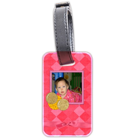 Foodie Girl Luggage Tag By Lisa Minor Front