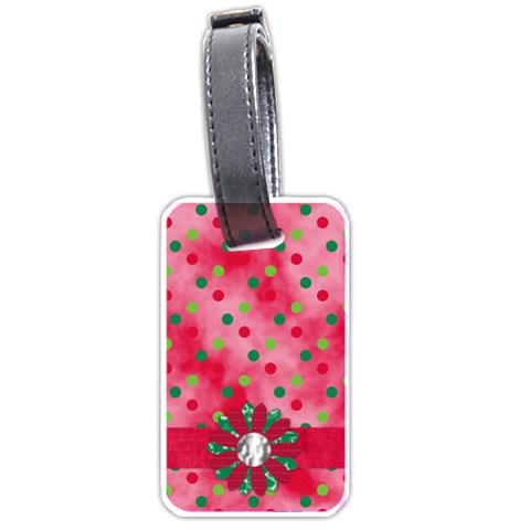Merry And Bright Luggage Tag 1 By Lisa Minor Back