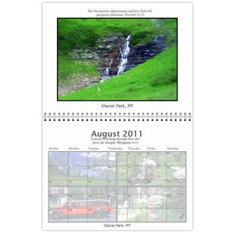 Nw Montana 2011 Calendar (gallery Praise Version) By Wendi Giles Aug 2011