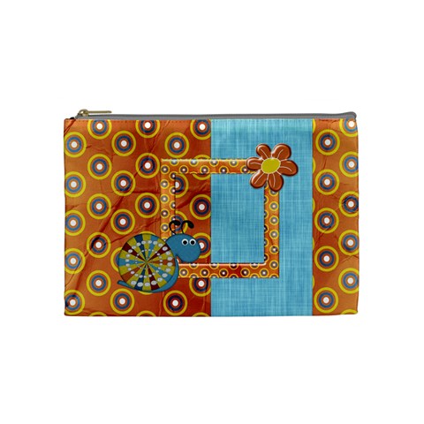 Silly Summer Fun Medium Cosmetic Bag By Lisa Minor Front