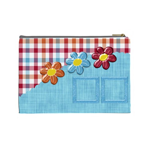 Silly Summer Fun Large Cosmetic Bag 2 By Lisa Minor Back