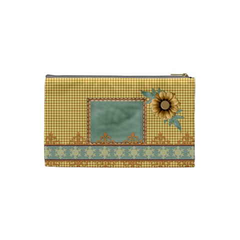 Quilted Small Cosmetic Bag By Lisa Minor Back