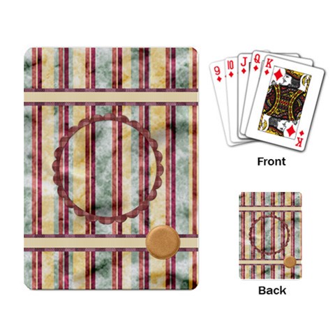 Quilted Playing Cards By Lisa Minor Back