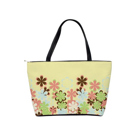 Spring Blossoms Classic Shoulder Handbag By Lisa Minor Back