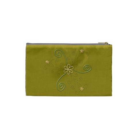 Tangerine Breeze Small Cosmetic Bag By Lisa Minor Back