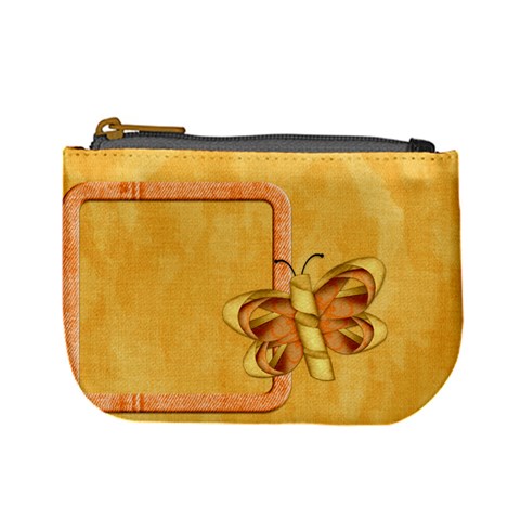 Tangerine Breeze Coin Bag By Lisa Minor Front