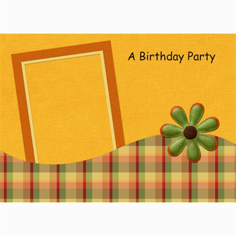 Tangerine Breeze Birthday Card 2 By Lisa Minor 7 x5  Photo Card - 3