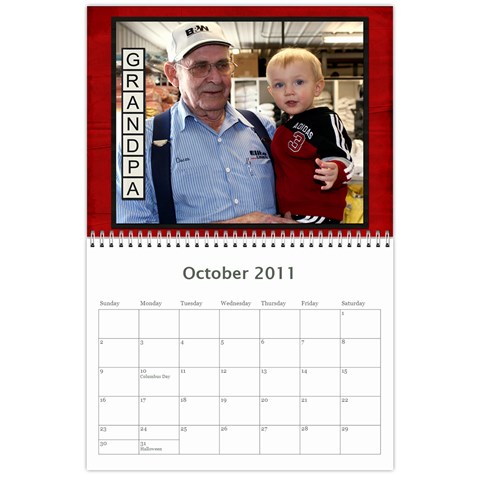 2011 Calendar By Jama Oct 2011