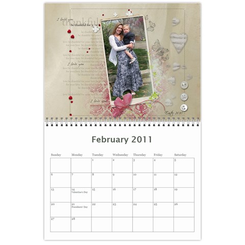 2011 Calendar By Jama Feb 2011