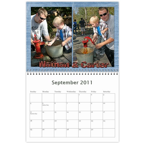 2011 Calendar By Jama Sep 2011