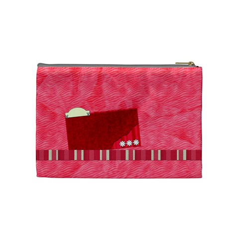 Cherry Slush Medium Cosmetic Bag By Lisa Minor Back