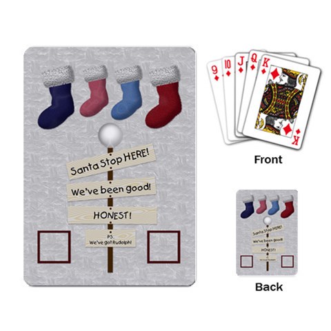 Holiday Playing Cards By Lisa Minor Back