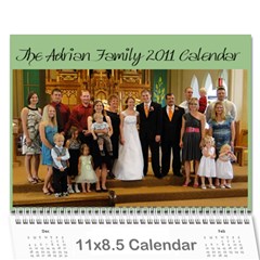 Adrian 2011 Christmas Calendar - Wall Calendar 11  x 8.5  (12-Months)