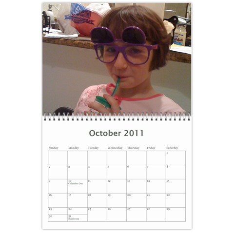 Calendar By Nikki Oct 2011