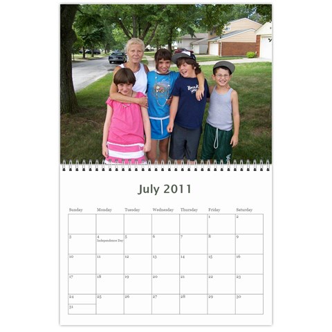 Calendar By Nikki Jul 2011