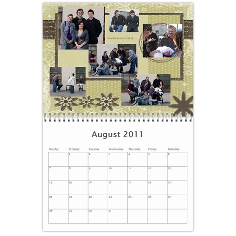 2011 Mjs Calendar By Getthecamera Aug 2011