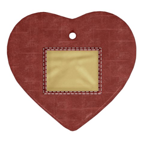 Quilted Heart Ornament 1 By Lisa Minor Back