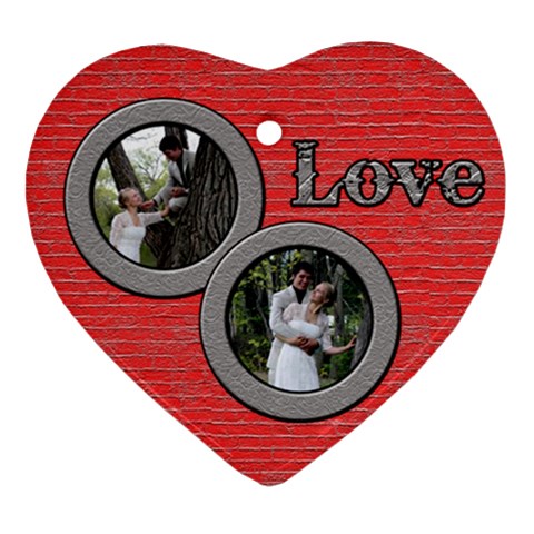 Love Ornament Double Pics By Patti And Michelle Front