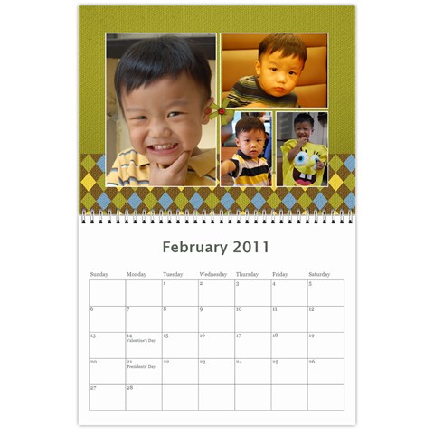Asher 2011 Calendar By Mai D Feb 2011