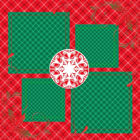 2 Of 2 Red Xmas Scrapbook Page By Ivelyn 12 x12  Scrapbook Page - 1