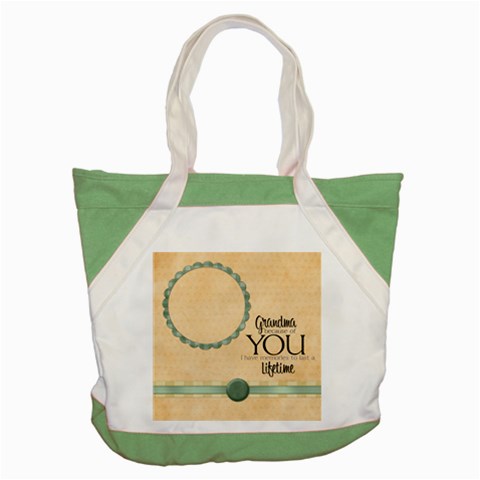 Quilted+grandma Word Art Tote 1 By Lisa Minor Front