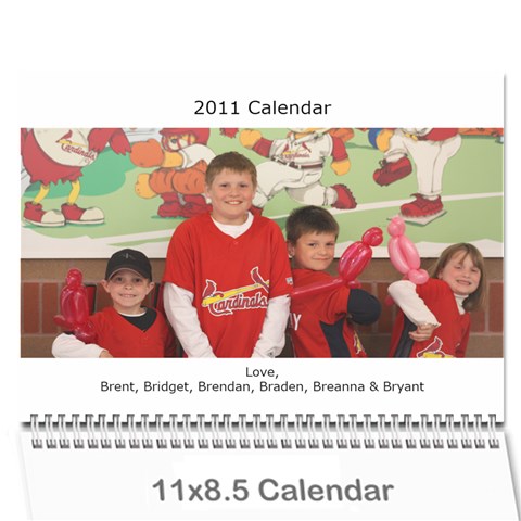 2011 Calendar By Bridget Cover