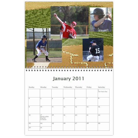 2011 Calendar By Bridget Jan 2011