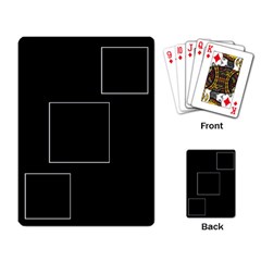 3 Photo Card Layout - Playing Cards Single Design (Rectangle)