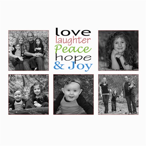 Love And Laughter Card By Amanda Bunn 7 x5  Photo Card - 1