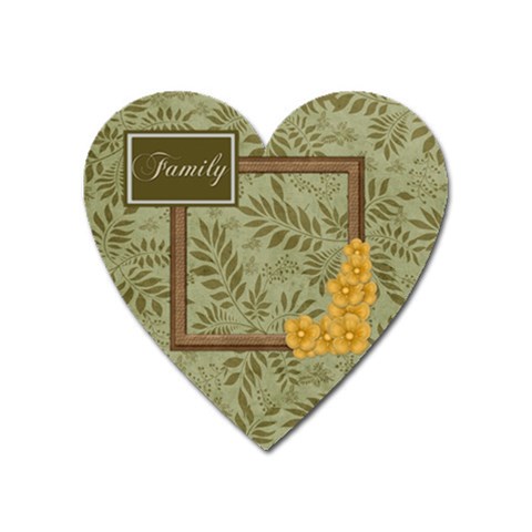 Autumn Story Heart Magnet 1 By Lisa Minor Front