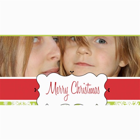 Merry Christmas By Wood Johnson 8 x4  Photo Card - 5