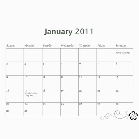 Mamaw s Calendar By Jamie Bryan Feb 2011