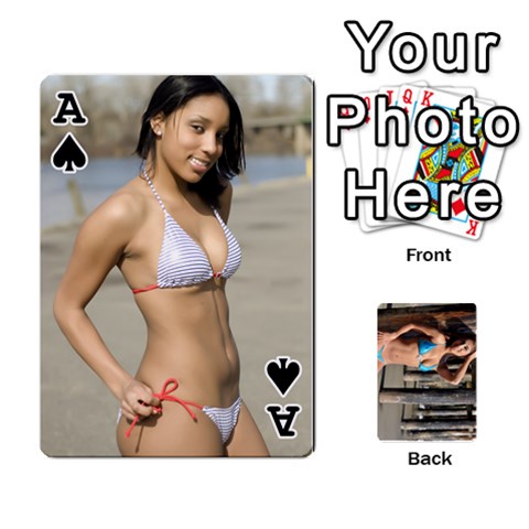 Ace Bikini Cards By Kesma Front - SpadeA