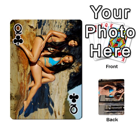 Queen Bikini Cards By Kesma Front - ClubQ