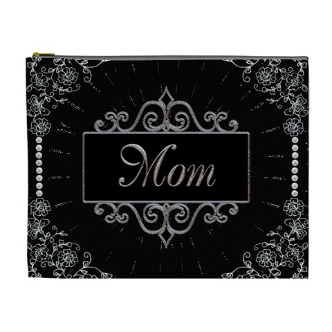 Mom & Me Xl Cosmetic Bag (back Has Photo Frame) By Lil Front