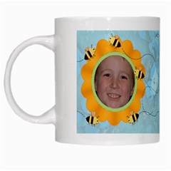 Grandma s Sweet Honey Bees Mug Blue 4 - White Mug