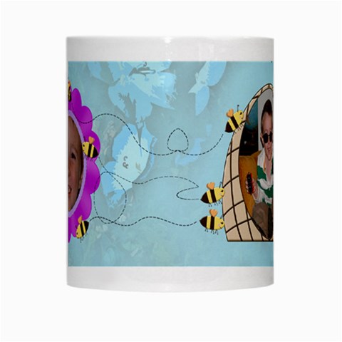 Grandma s Sweet Honey Bees Mug Blue 3 By Chere s Creations Center