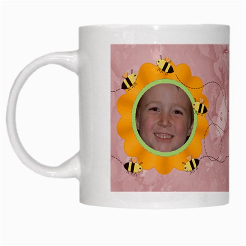 Grandma s Sweet Honey Bees Mug Peach 4 By Chere s Creations Left