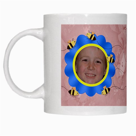 Grandma s Sweet Honey Bees Mug Peach 2 By Chere s Creations Left