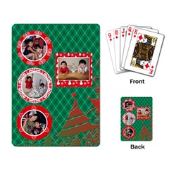 red & green xmas tree - Playing Cards Single Design (Rectangle)