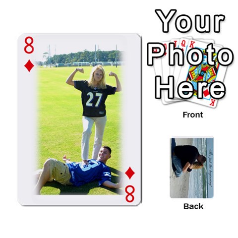 Carlie And Jaramie Playing Cards By Doug Trimble Front - Diamond8