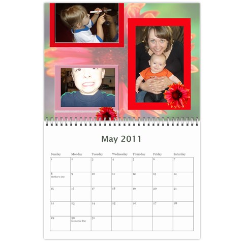 2011 Calendar By Sherri May 2011