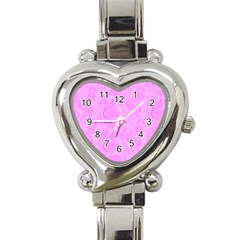 Heart Watch Pink - Heart Italian Charm Watch