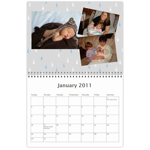 Mom P Calendar By Evelyn Jan 2011
