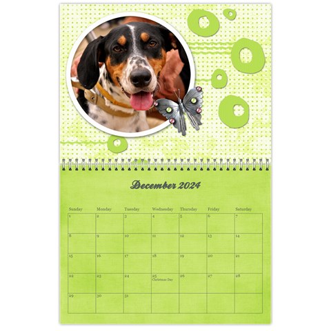 Pinky Green 2024 Calendar By Mikki Dec 2024