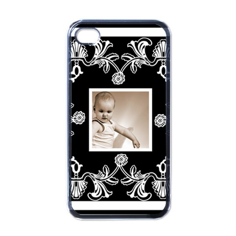 Art Nouveau Classic Black & White I Phone Case By Catvinnat Front