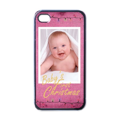 Baby s First Christmas Girl I Phone Case By Catvinnat Front