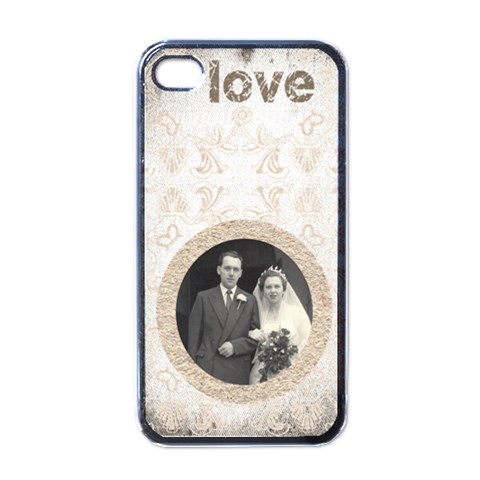 Art Nouveau Antique Lace Love I Phone Cover By Catvinnat Front